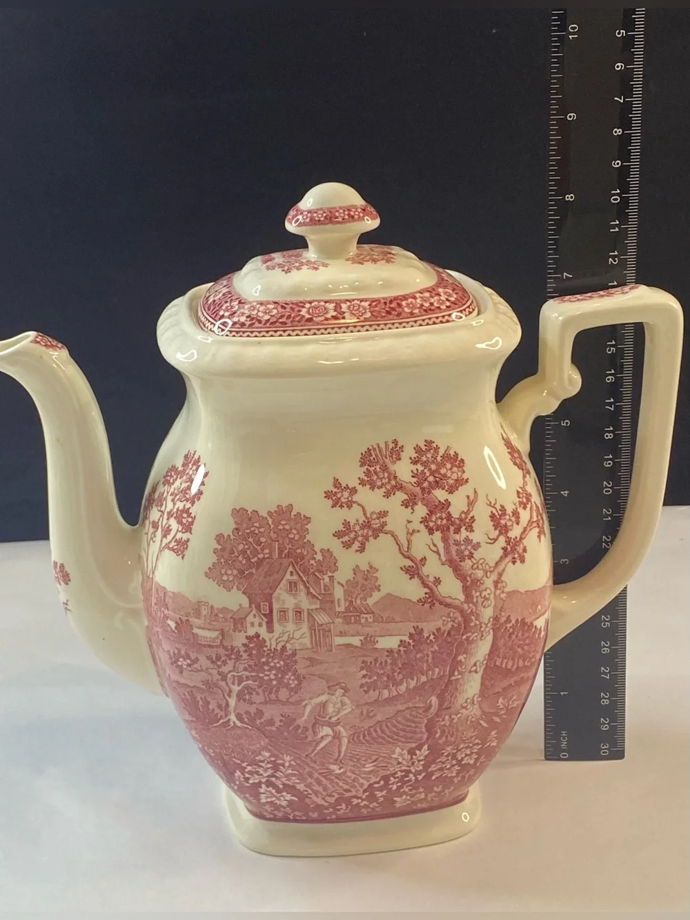 Villeroy & Boch SAAR Rusticana Red Transferware Coffee/Teapot
